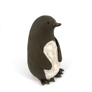 Penguin (2nd) - Ceramic penguin sculpture, Animal figurine