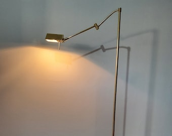 Vintage Luxury Sölken Brass Adjustable Floor Lamp 1970s Germany