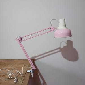 Vintage Architect Desk Lamp | 70&#39;s Industrial Lighting | Mid-century Anglepoise Light | Adjustable Table Lamp | Articulating Lamp
