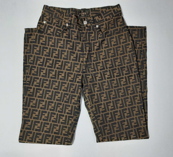 Vintage Fendi Zucca Monogram Pants - image 2