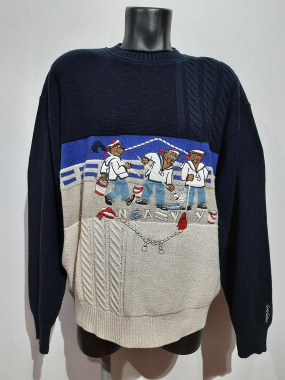 Vintage Carlo Colucci Sweater Pullover 56 Rare - image 2