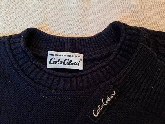 Vintage Carlo Colucci Sweater Pullover 56 Rare - image 8