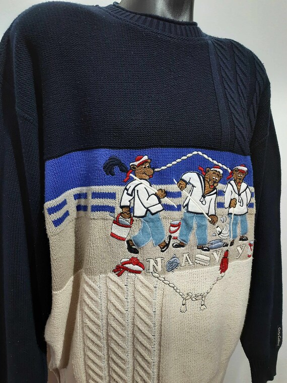Vintage Carlo Colucci Sweater Pullover 56 Rare - image 3