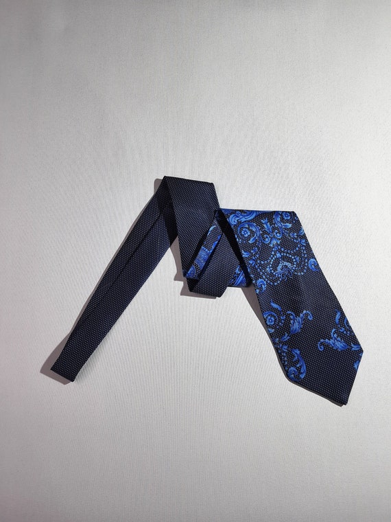 Vintage Gianni Versace Baroque Blue Print