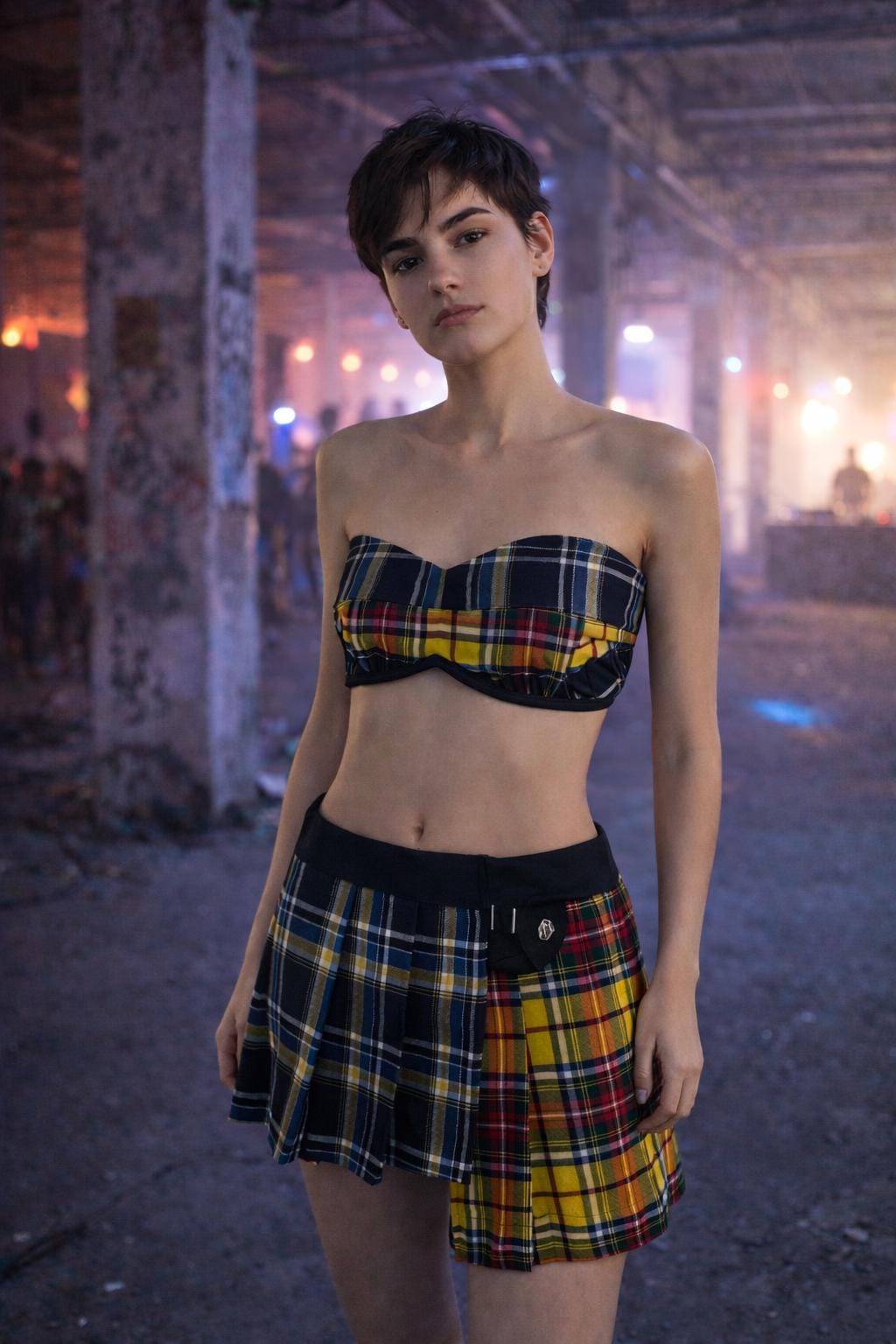 nike 2 piece tube top and shorts