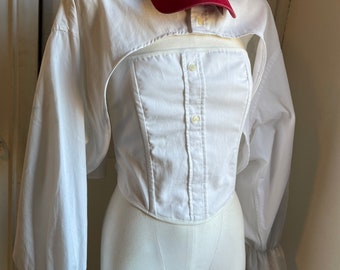 Upcycling corset and sleeves set, handmade corset and sleeves, festival fashion, boho style corset, party wear corset, oversized sleeve, rework