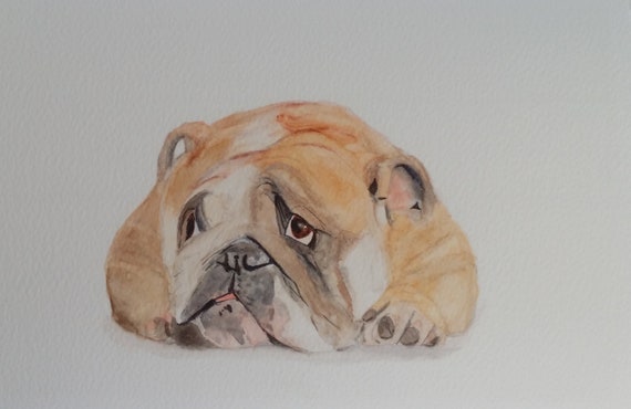 british bulldog painting