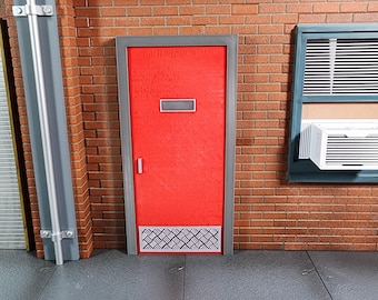 1/12 scale Industrial Door Add-on Accessories, NECA, Mezco