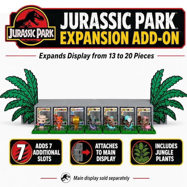 Funko Bitty Pop Jurassic Park Display Expansion add-on