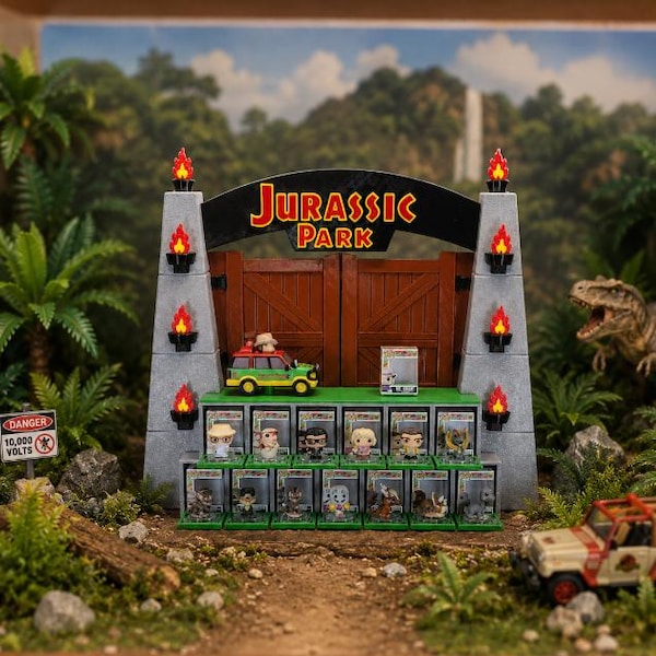 Funko Bitty Pop Jurassic Park Display