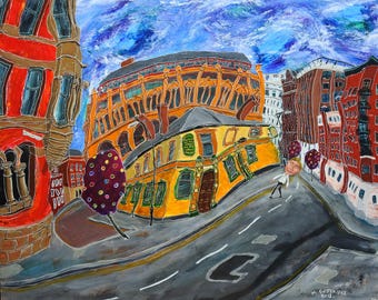 Fine Art Giclée Print Peveril of the Peak Pub in Manchester, England
