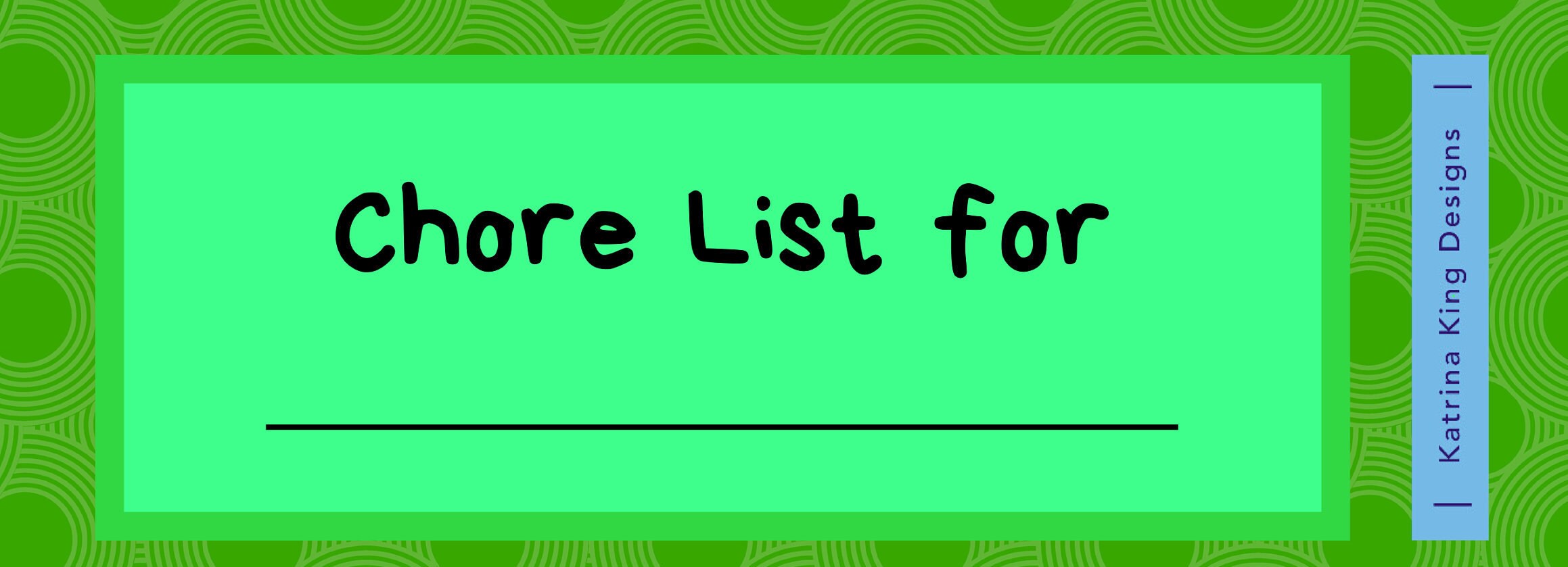 Spring Colors Childrens Chore Chart (editable!) - Etsy