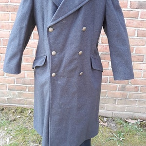 West German 100% Wool Military Overcoat