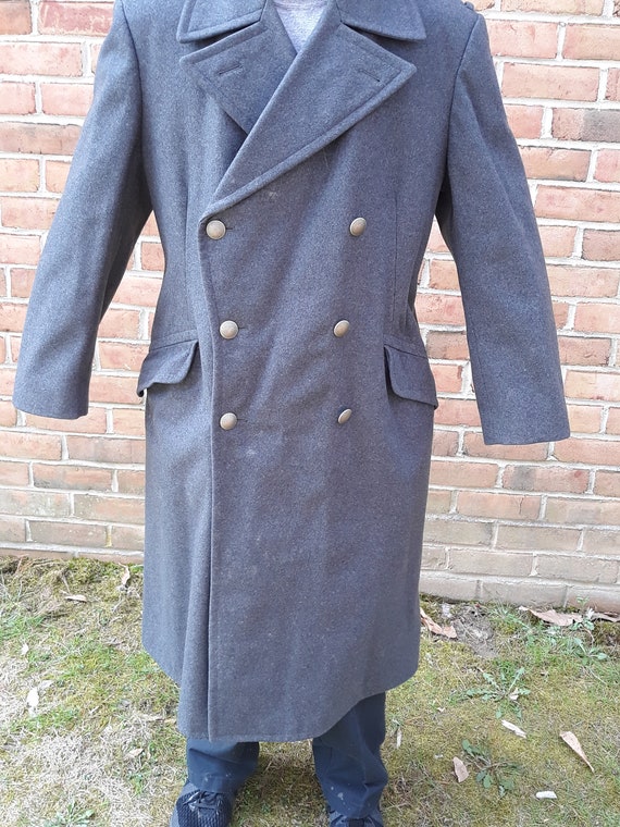 West German 100% Wool Military Overcoat