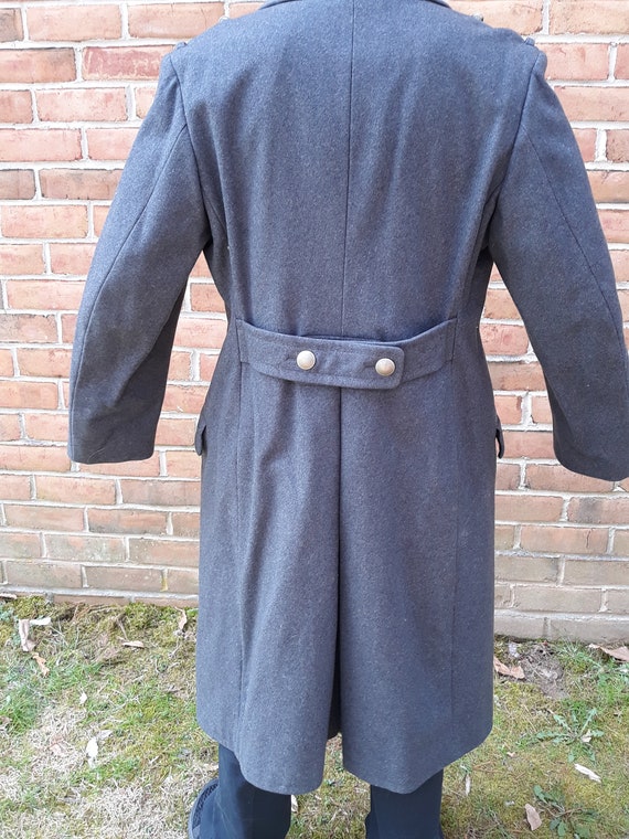 West German 100% Wool Military Overcoat - image 3