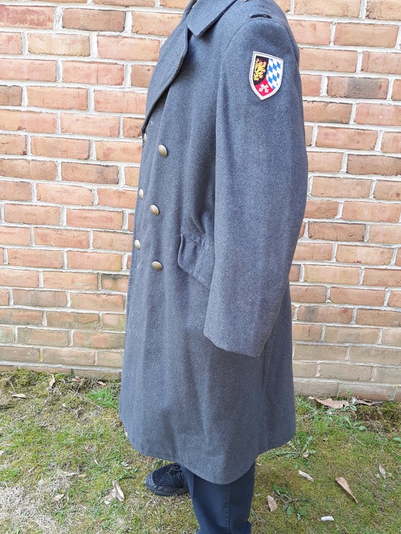 West German 100% Wool Military Overcoat - image 2