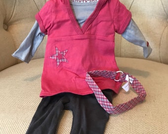 American girl 18” doll (Just like me Pink outfit)