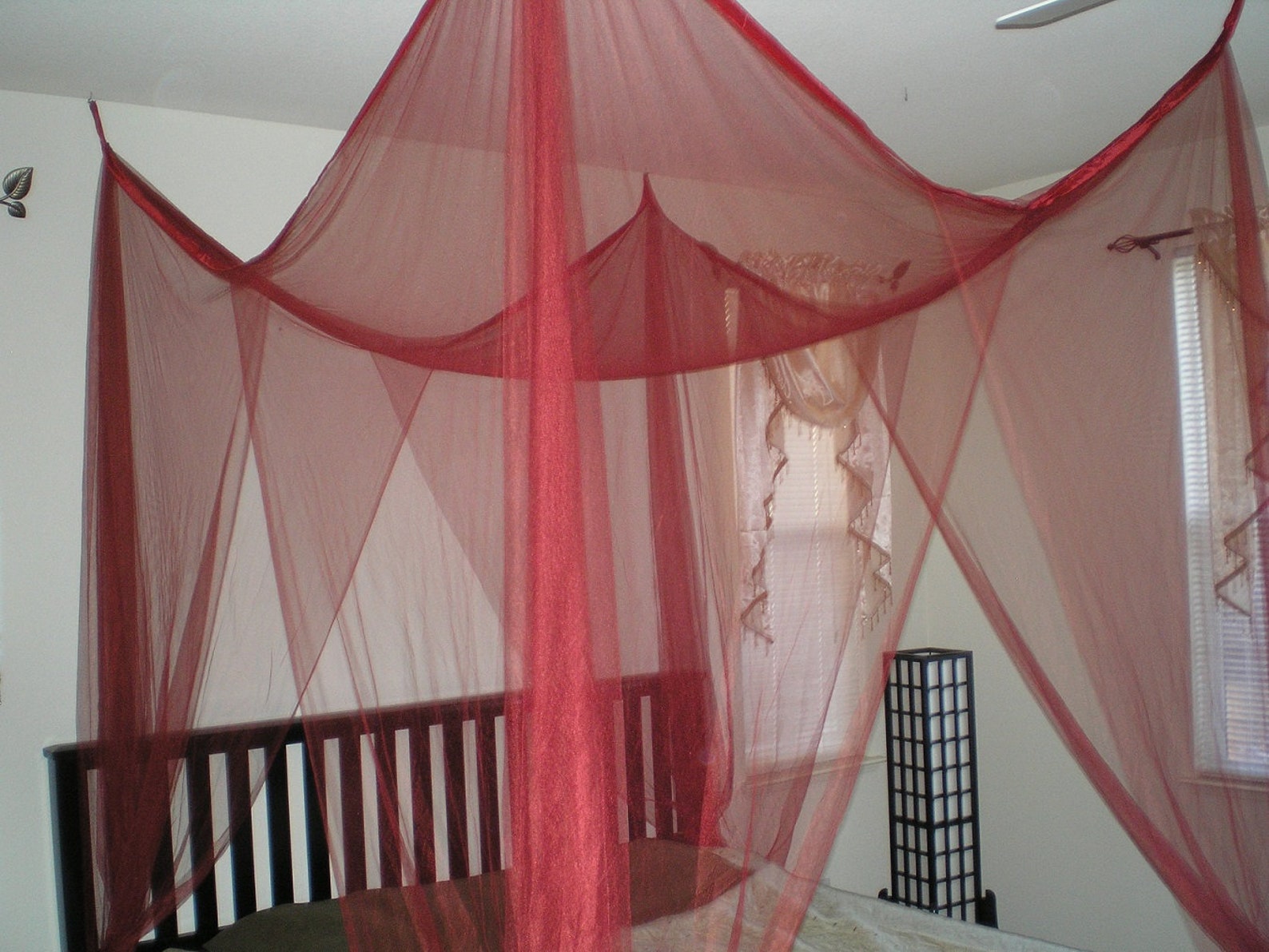Four Poster Bed Canopy Netting Functional Mosquito Net Full Etsy Canada
