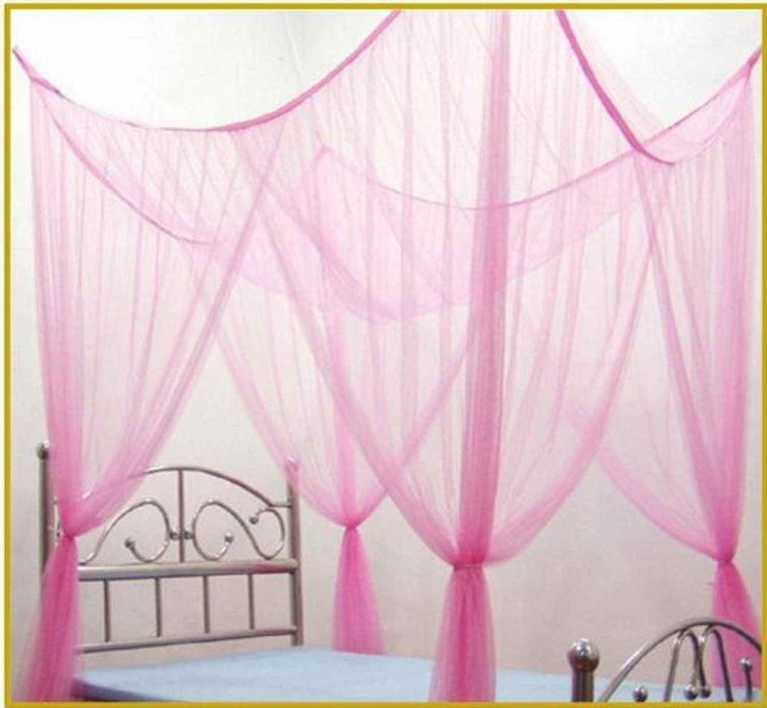 Four Poster Bed Canopy Netting Functional Mosquito Net Full Etsy