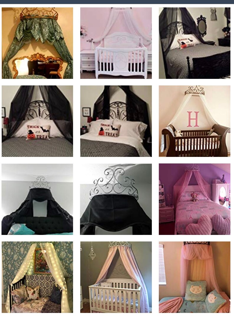 Metal Wall Beads DIY Teester Bed Canopy Drapery Bed Crown Etsy