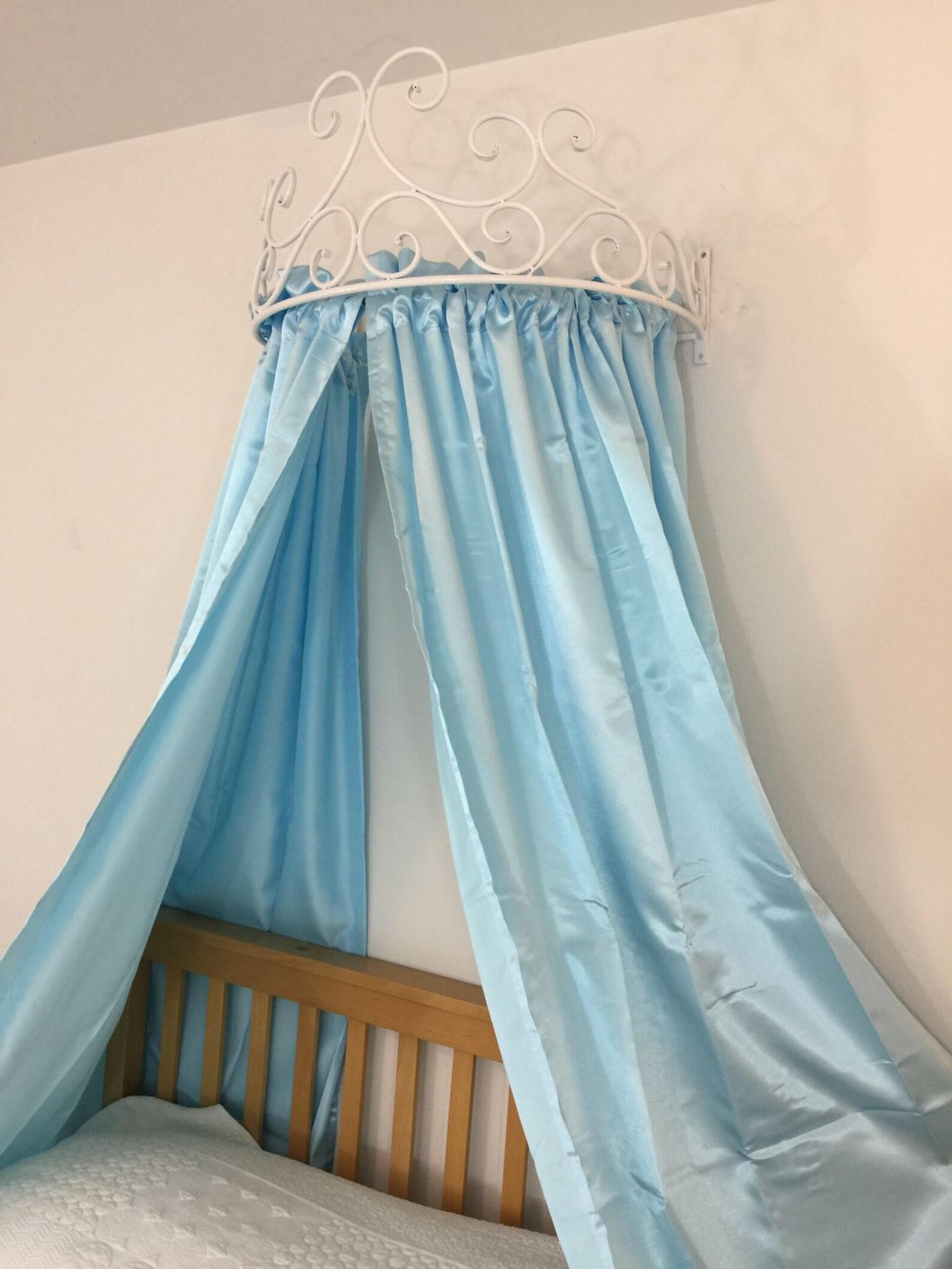 Metal Wall Beads DIY Teester Bed Canopy Drapery Bed Crown Etsy