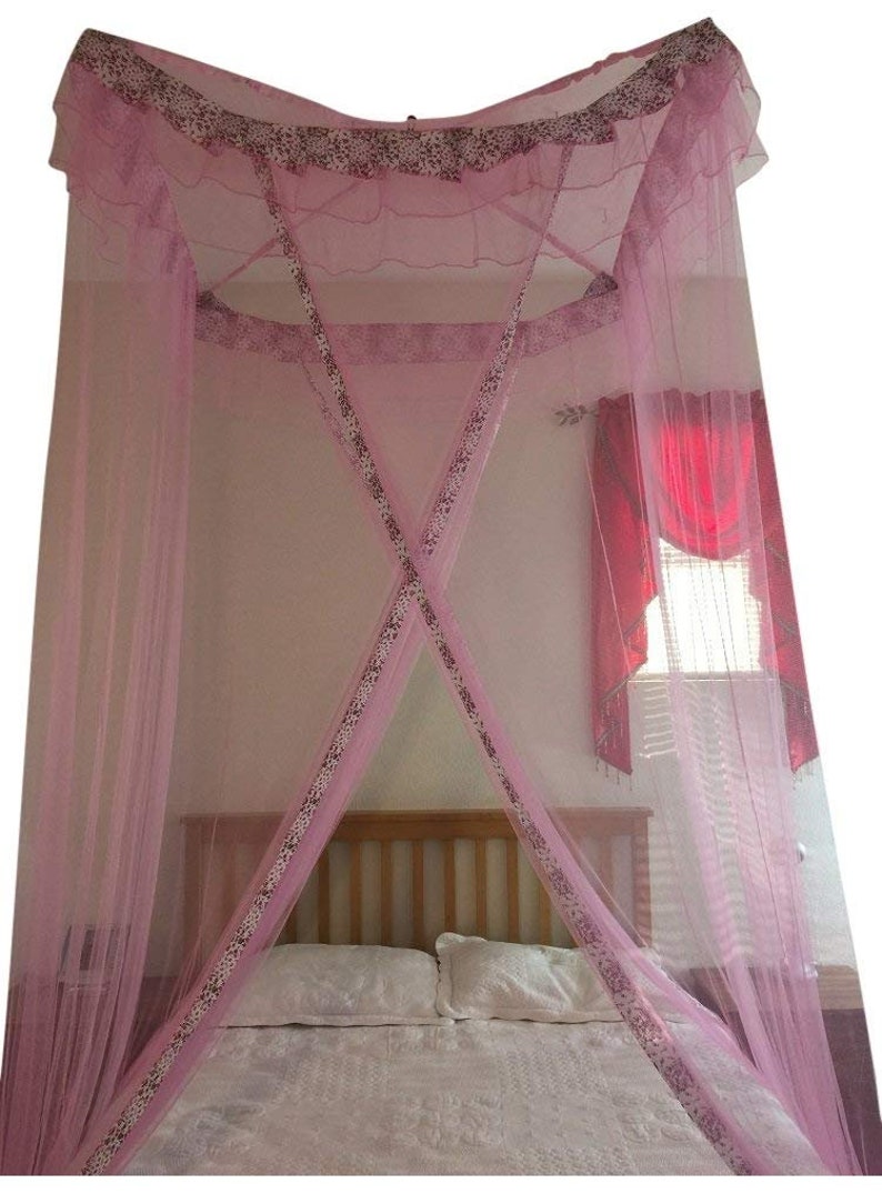 Octorose Top Hanging Bed Canopy Mosquito Insect Netting Fit Etsy