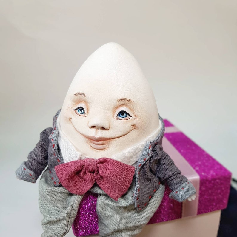 Humpty Dumpty is a handmade doll. Made to order Clay doll s Etsy
