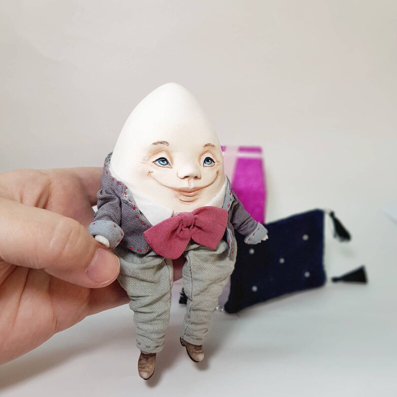 Humpty Dumpty is a handmade doll. Made to order Clay doll s Etsy