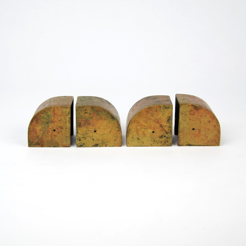 Antique Toe Caps A Set of 4 Cast Brass Table Leg Accents Etsy