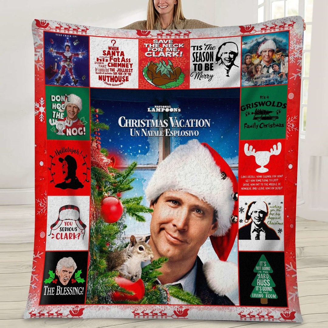 National Lampoons Christmas Vacation Blanket Clark Griswold Etsy