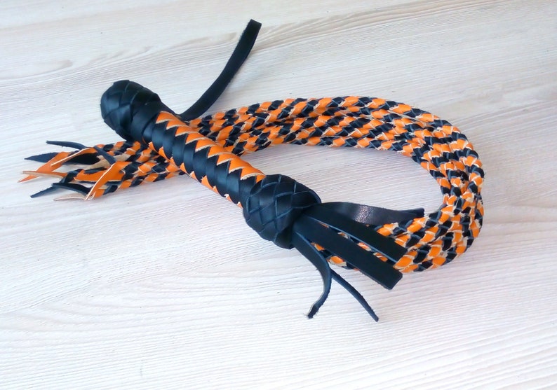 Leather Cat Flogger Whip cat o nine adult toy cat o five bdsm impact play fetish cat of nine cat of 9 tails valentines day gift for him