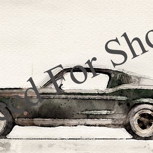 Bullitt Mustang Art