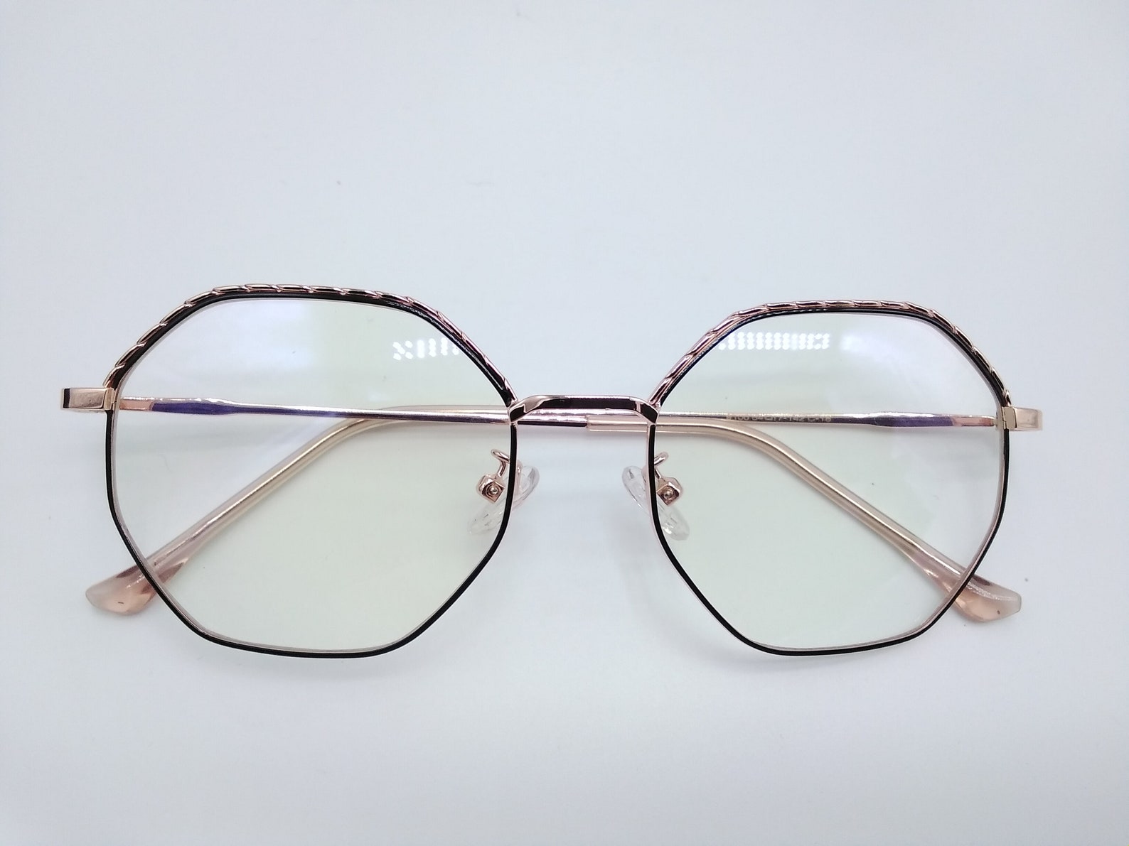 Octagon Glasses Frame Anti Blue Light Prescription Glasses Etsy UK