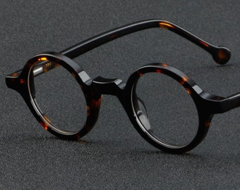 perfectly round acetate crafted frames  prescription glasses Groomsmen proposal eye glasses frames
