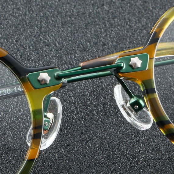 Monturas circulares retro hechas a mano gafas graduadas
