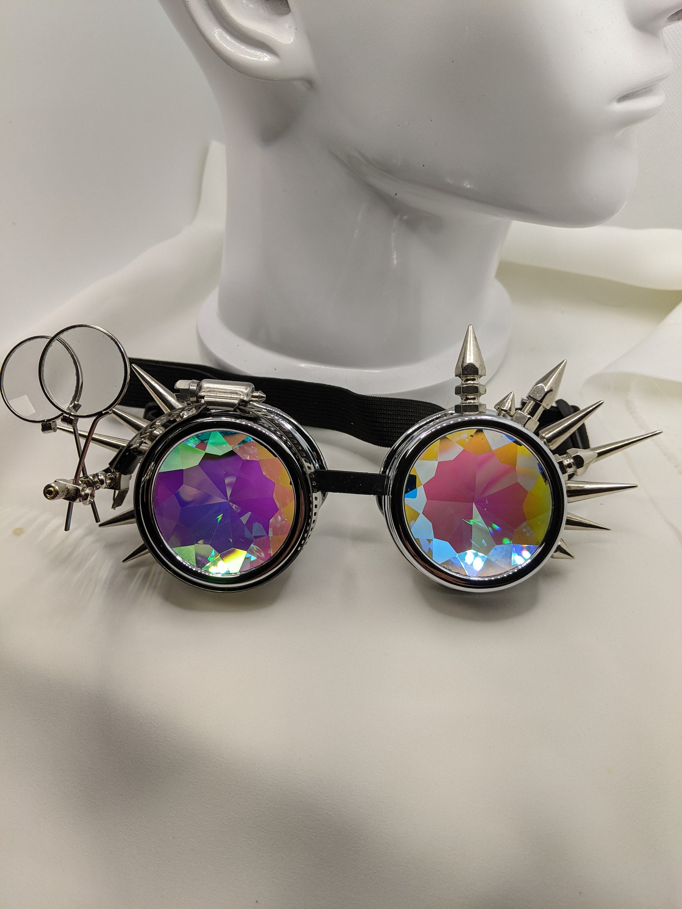 Spiky Kaleidoscope Steampunk Goggles