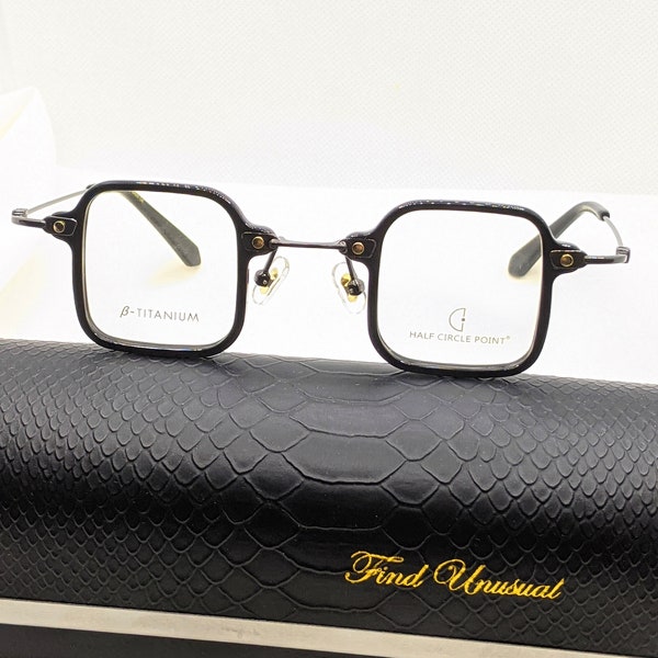 Small square unique design vintage glasses prescription glasses Groomsmen proposal eye glasses frames