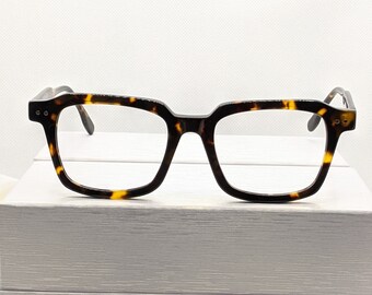 Square classic acetate crafted glasses prescription glasses Groomsmen proposal eye glasses frames