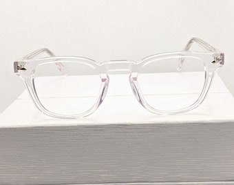 Square classic acetate crafted glasses prescription glasses Groomsmen proposal eye glasses frames