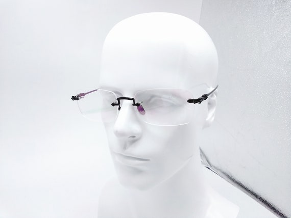 Titanium Frameless Glasses Frame Prescription Glasses - Etsy UK