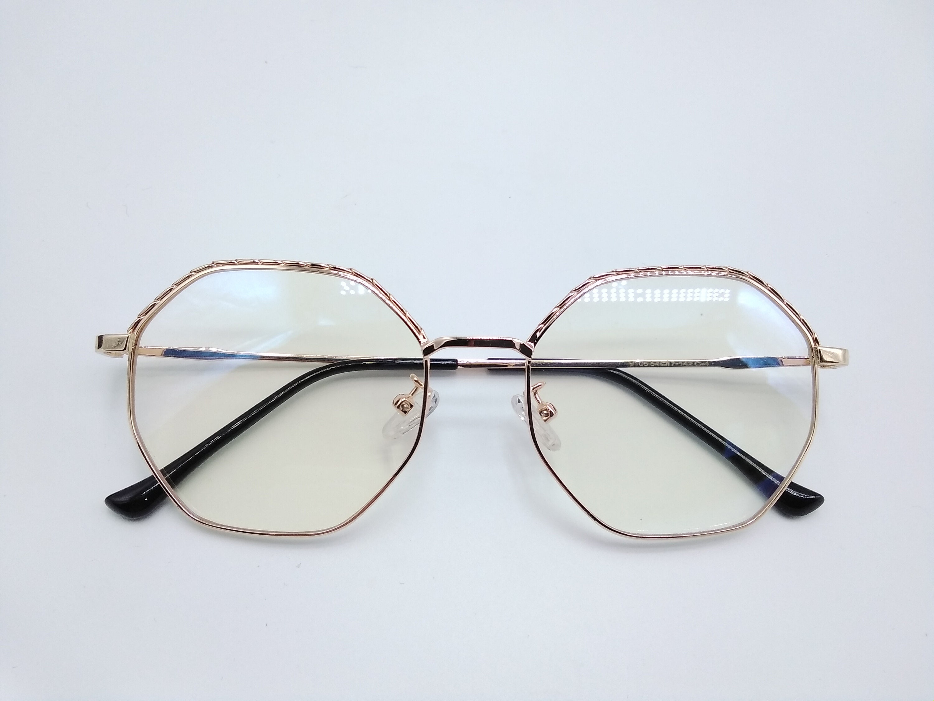 Octagon Glasses Frame Anti Blue Light Prescription Glasses Etsy UK