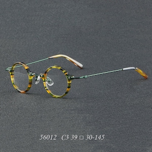 Retro circular crafted frames  prescription glasses Groomsmen proposal eye glasses frames