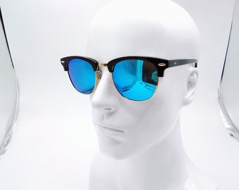 Halber Rahmen Acetat Sonnenbrille Brillengestell Bräutigam Männer Vorschlag Brillengestell