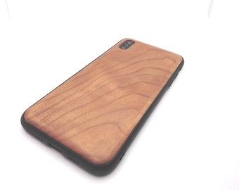 Real wood walnut wooden Iphone xs Max TPU cover