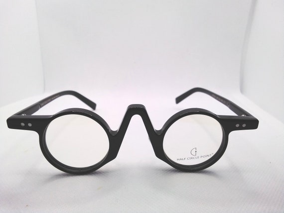 Kleine ronde ongebruikelijke design vintage bril mannen - Etsy