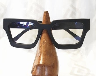 Bold square wooden crafted frames  prescription glasses Groomsmen proposal eye glasses frames