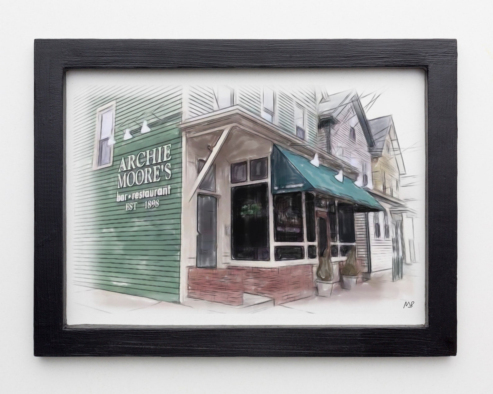 Archie Moore's New Haven CT Digital Painting Print or | Etsy