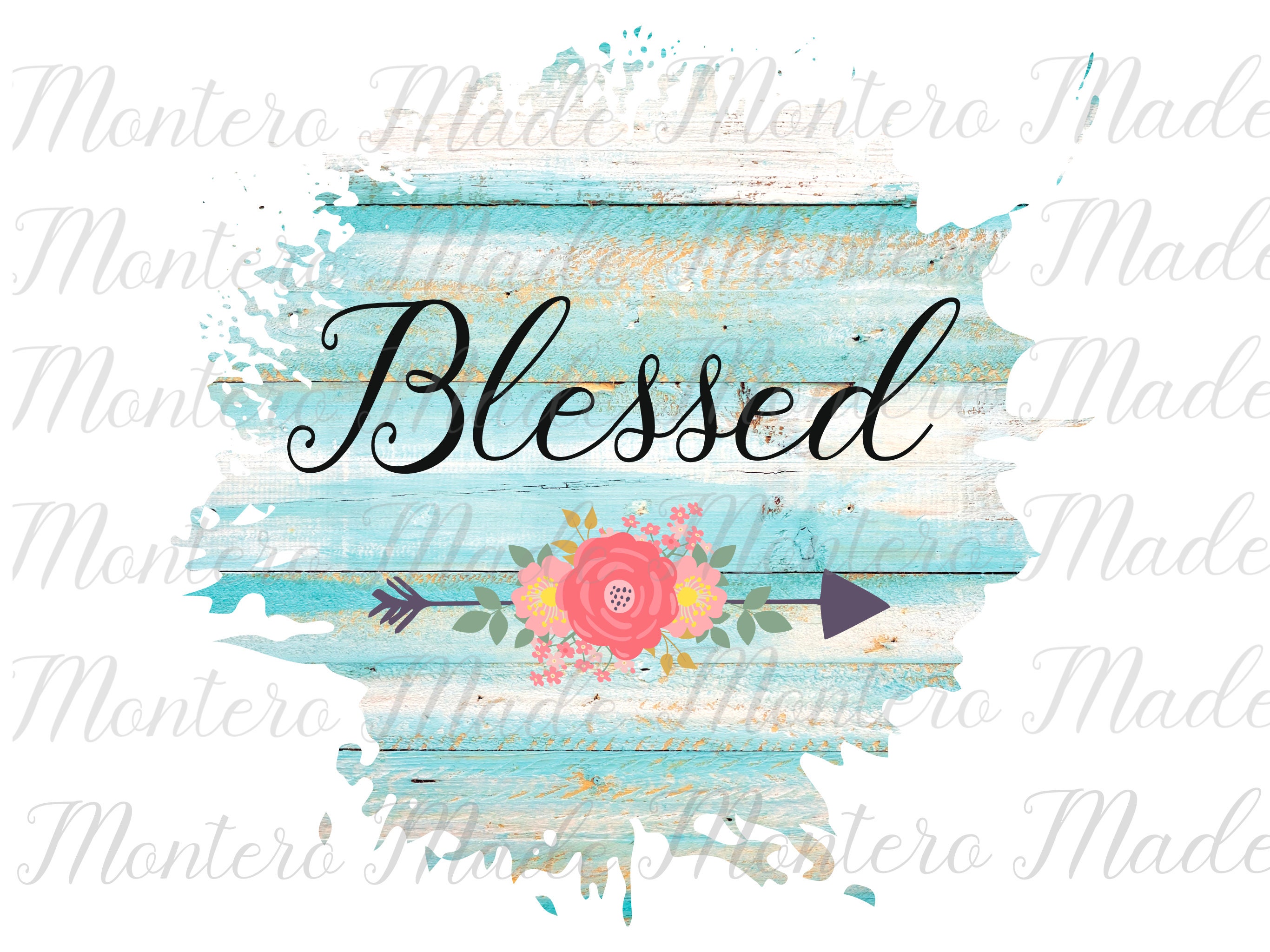 Blessed PNG | Etsy