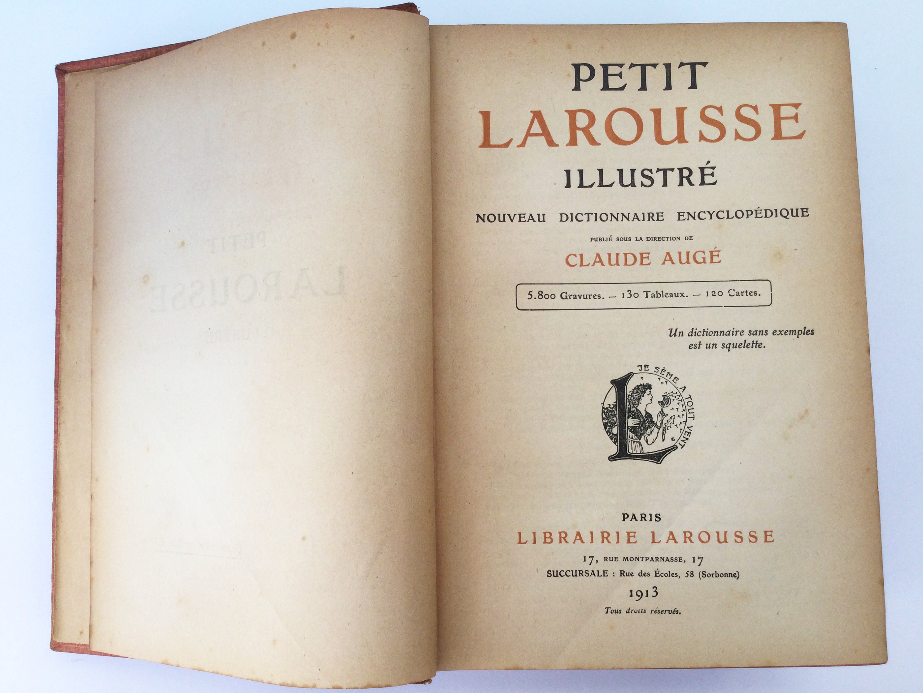 Antique French Dictionary, Illustrated Petit Larousse, 1913 Hardback Encyclopedia, Claude Augé, 1600 Pages, Art Deco Cover - Etsy Antique French Dictionary, Illustrated Petit Larousse, 1913 Hardback Encyclopedia, Claude Augé, 1600 Pages, Art Deco Cover - Etsy