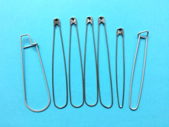 Knitting Stitch Holders, Various Styles and Sizes, Metal Holders, Safety  Pin or Open Style, Stitch Keepers 